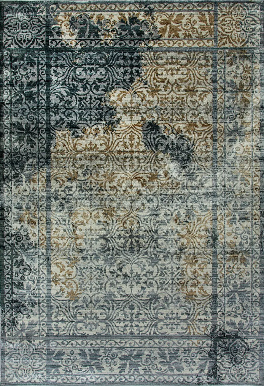 Modern Loom Royal Treasure 90275 Soft Blue/Mocha Silk Rug