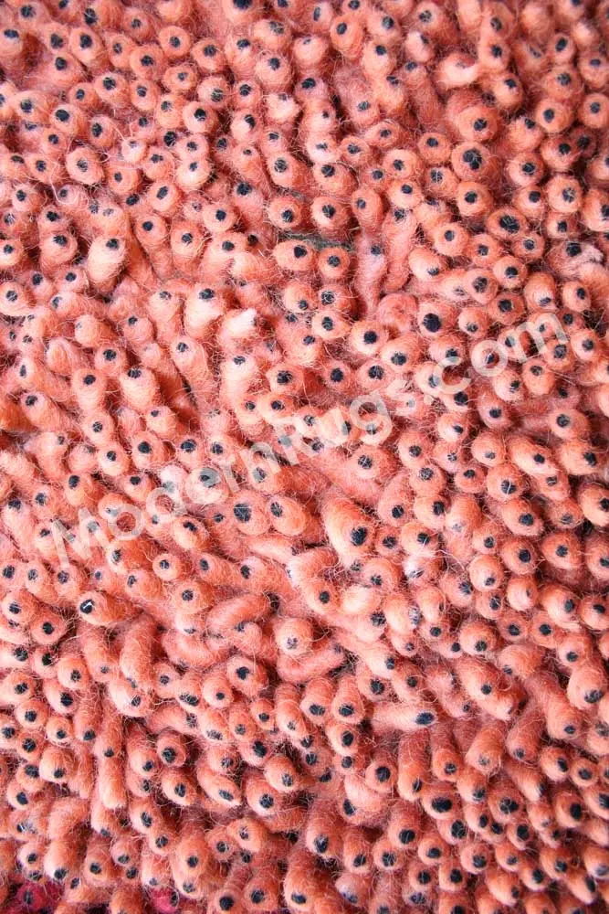 Coral Shag Salmon Rug