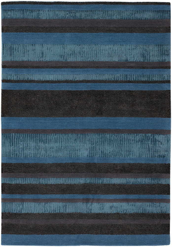 Chandra Amela AMI-30502 Dk. Blue Patterned Rug