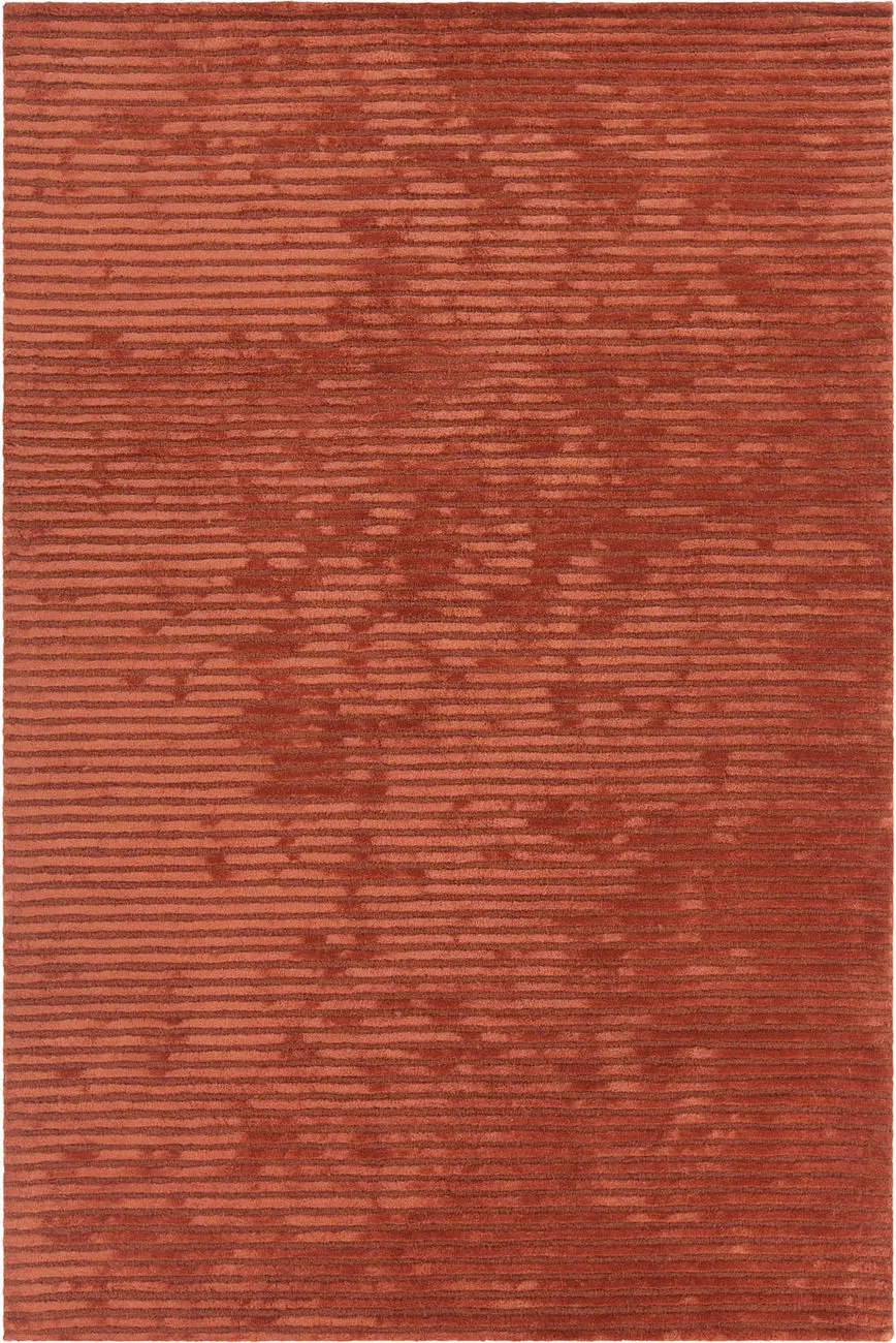 Chandra Antara ANG-26203 Dk. Orange Striped Silk Rug