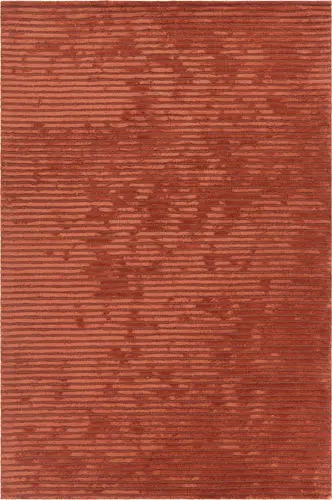 Chandra Antara ANG-26203 Dk. Orange Striped Silk Rug