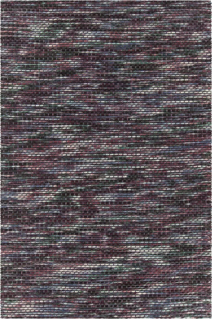 Chandra Bense ARG-51500 Dk. Purple Abstract Cotton Rug