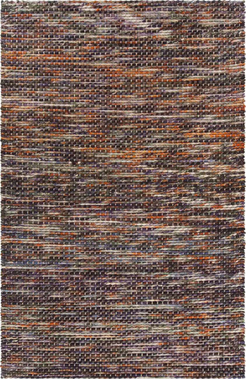 Chandra Bense ARG-51504 Brown Abstract Cotton Rug
