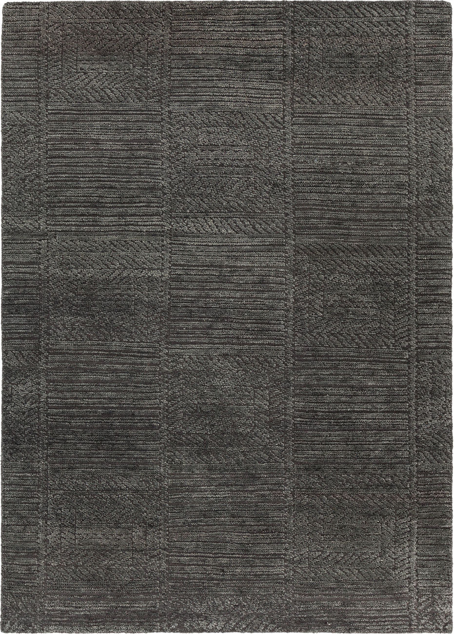 Chandra Bense ASH-48703 Dk. Gray Patterned Rug