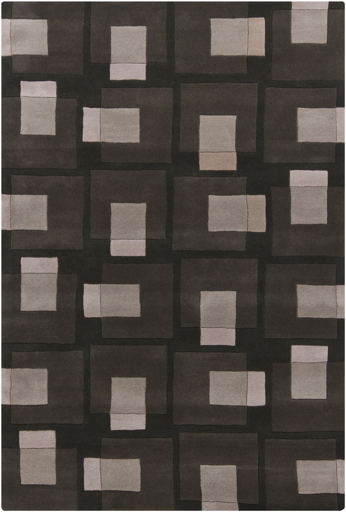 Chandra Bense BEN-3009 Dk. Brown Abstract Rug
