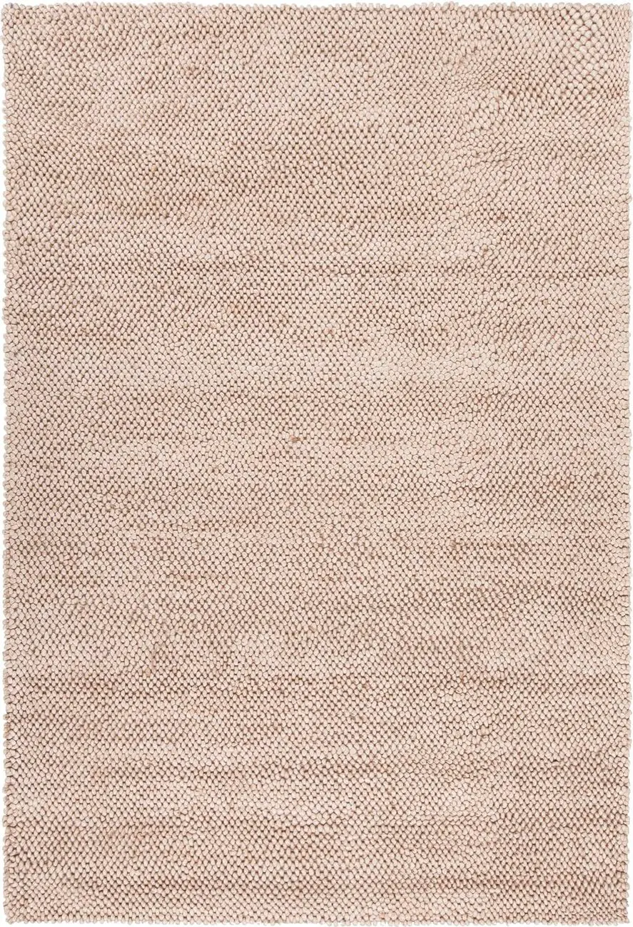 Chandra Brynn BUR-34902 Beige Solid Color Silk Rug
