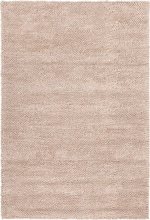 Chandra Brynn BUR-34902 Beige Solid Color Silk Rug
