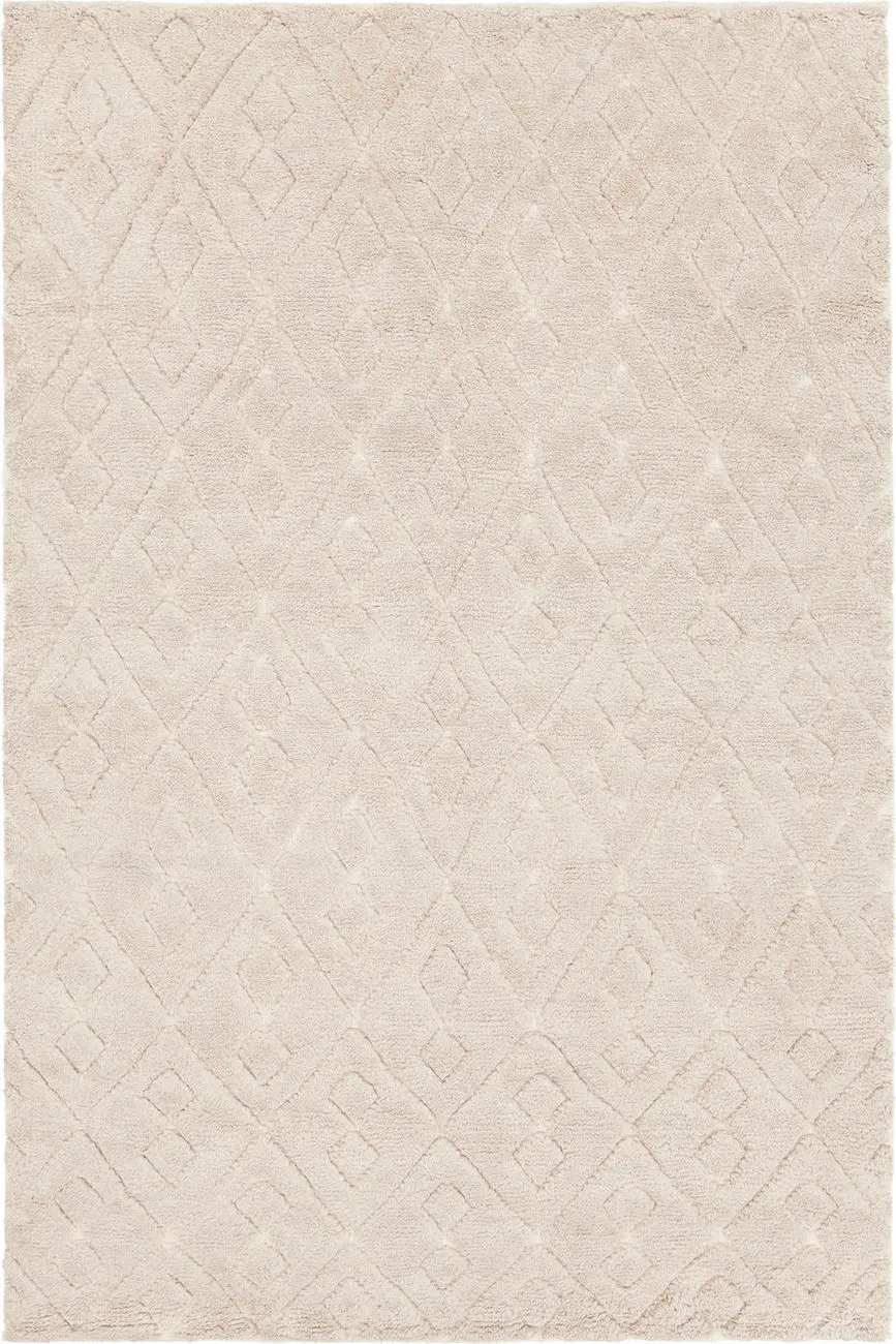 Chandra Catalina CAT-45102 Ivory Patterned Cotton Rug