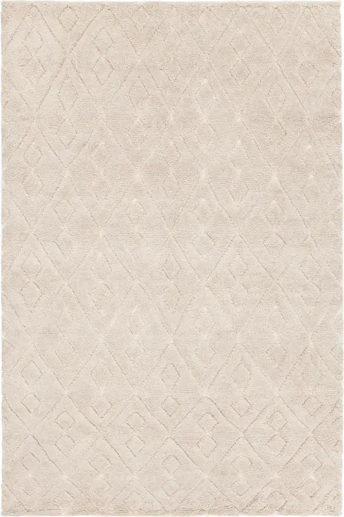 Chandra Catalina CAT-45102 Ivory Patterned Cotton Rug