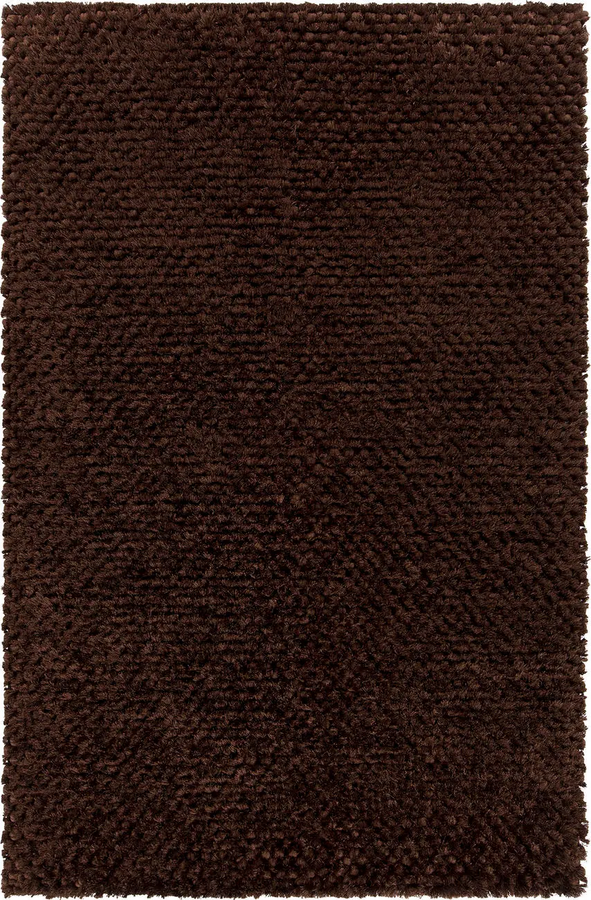 Chandra Catalina CIN-35200 Dk. Brown Solid Color Rug