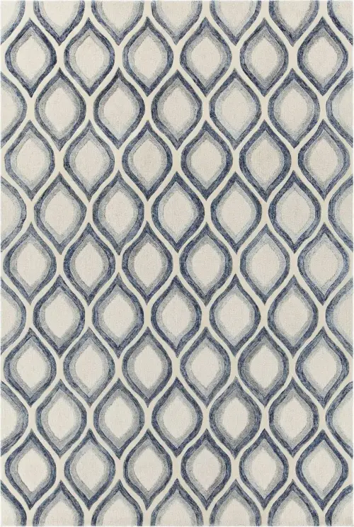 Chandra Clara CLA-7101 Ivory Patterned Silk Rug