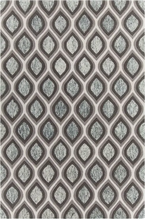 Chandra Clara CLA-7102 Gray Wool Patterned Rug