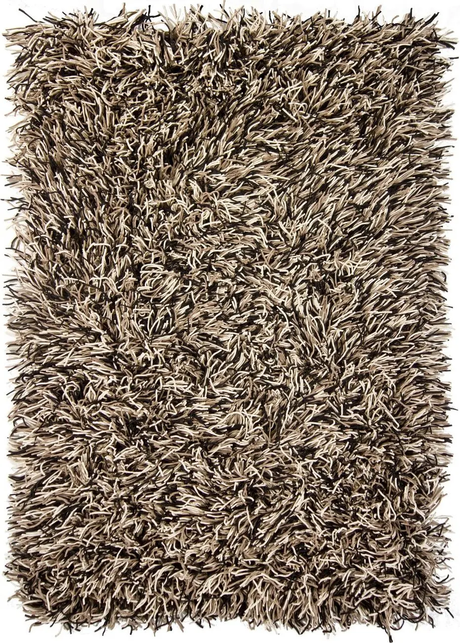Chandra Cyrah CYR-10802 Brown Shag Abstract Rug
