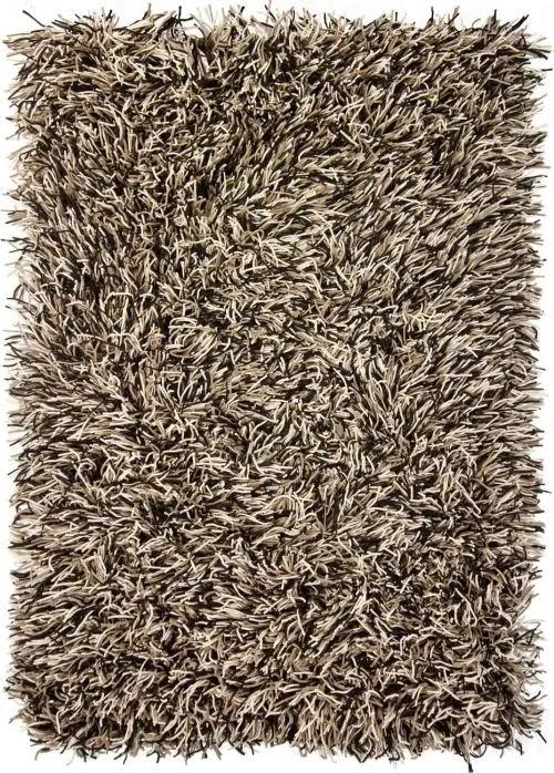 Chandra Cyrah CYR-10802 Brown Shag Abstract Rug