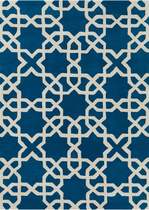 Chandra Davin DAV-25804 Blue Wool Rug