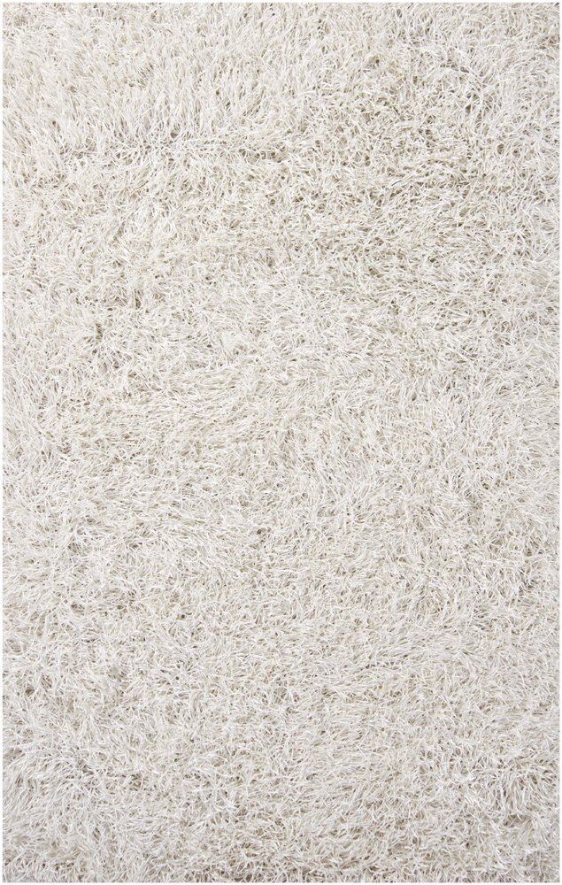 Chandra Duke DUK-20901 Ivory Shag Solid Color Rug