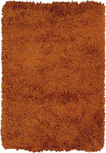 Chandra Duke DUK-20903 Dk. Orange Shag Solid Color Rug Product Image