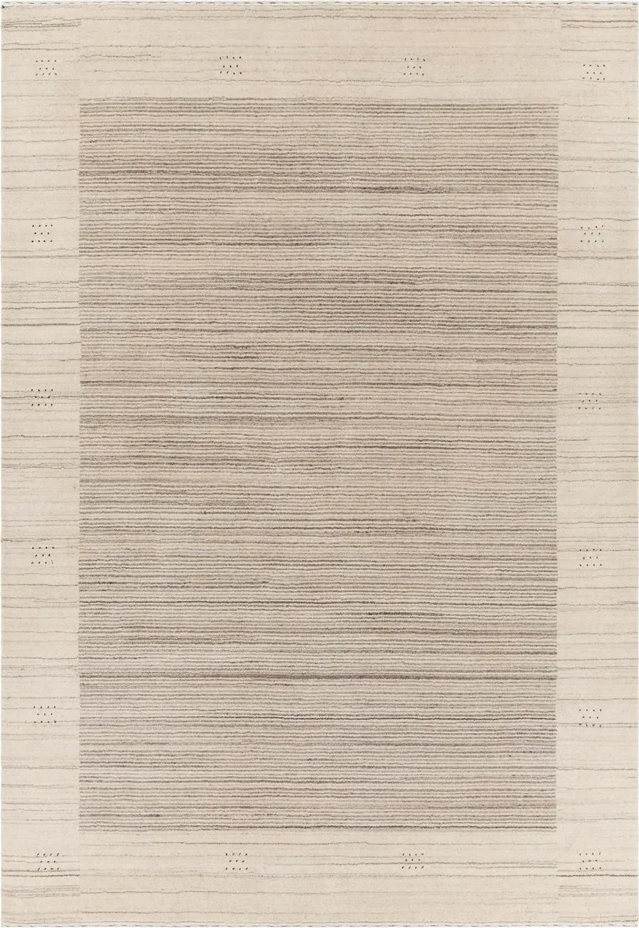 Chandra Elantra ELA-51700 Beige Wool Rug