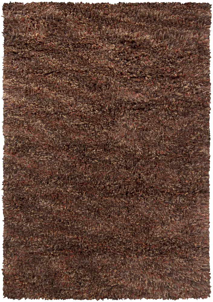 Chandra Estilo EST-18502 Brown Solid Color Wool Rug