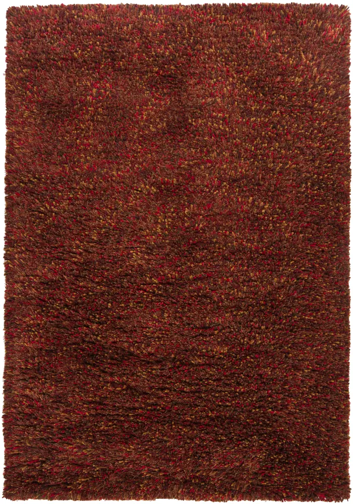 Chandra Estilo EST-18503 Dk. Red Solid Color Wool Rug
