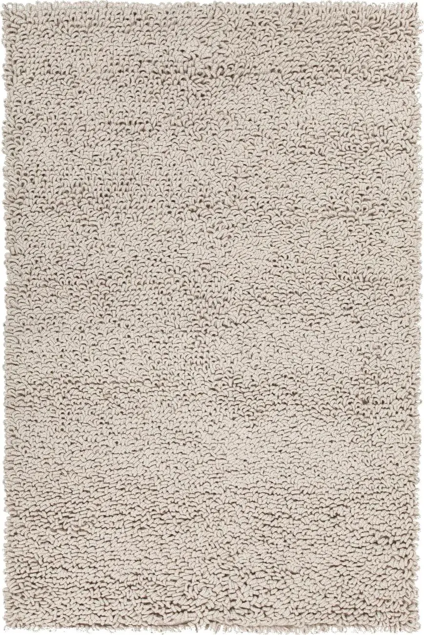 Chandra Evelyn EVE-38602 Beige Solid Color Silk Rug
