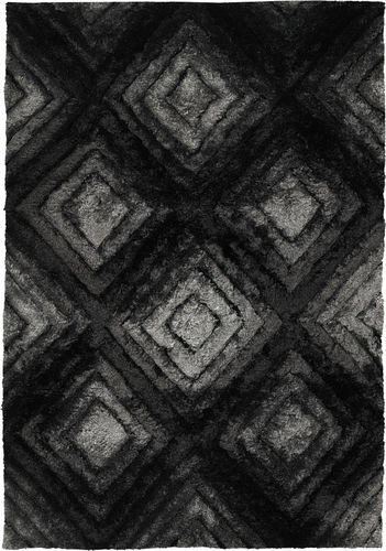 Chandra Flemish FLE-51101 Black Patterned Rug Product Image
