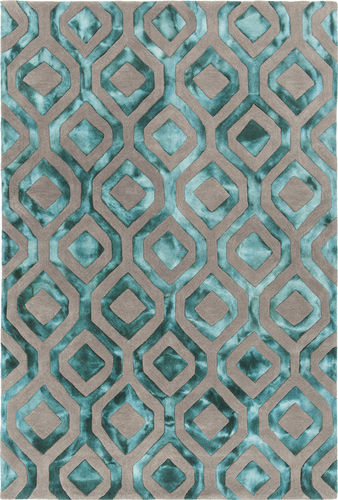 Chandra Fran FRA-42101 Green Patterned Rug Product Image