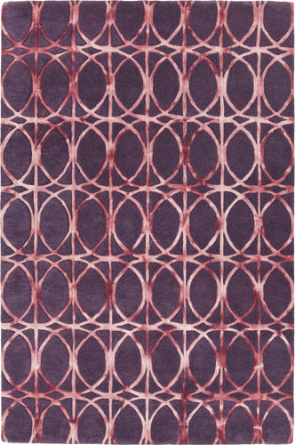 Chandra Fran FRA-42103 Dk. Purple Patterned Rug Product Image