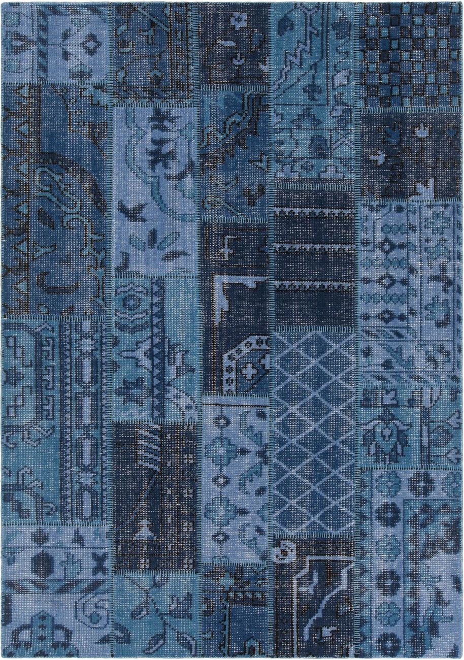 Chandra Fusion FUS-26304 Blue Transitional Cotton Rug