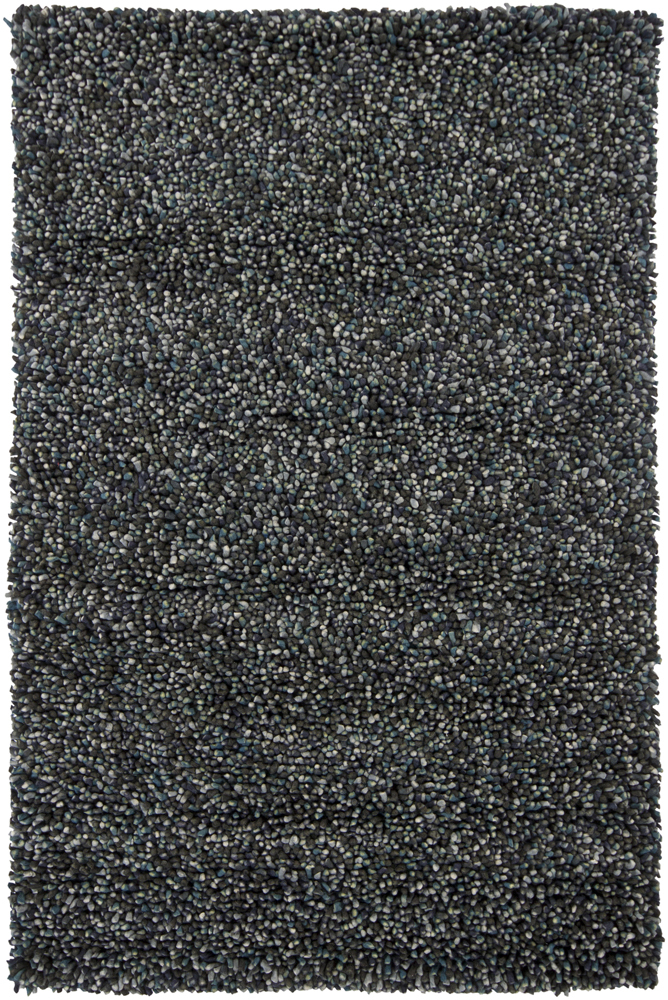 Chandra Gems GEM-9601 Dk. Gray Solid Color Wool Rug