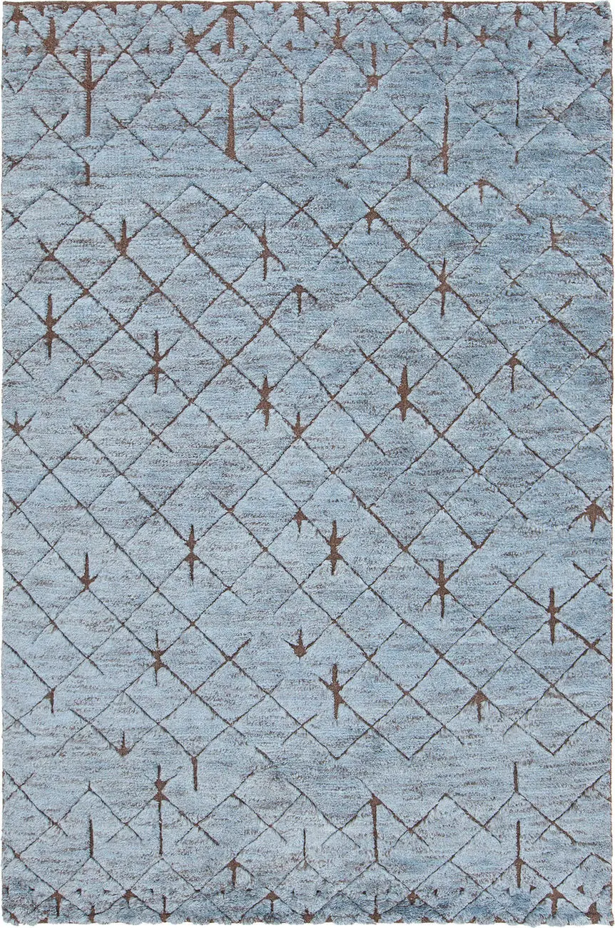 Chandra Genna GEN-45202 Lt. Blue Transitional Rug