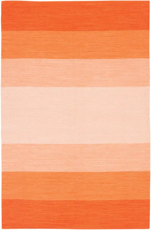 Chandra India IND-1 Orange Striped Rug