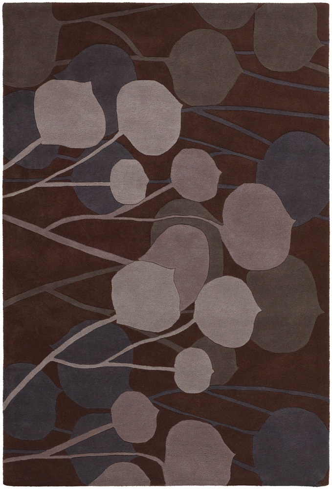Chandra Inhabit INH-21602 Brown Abstract Rug