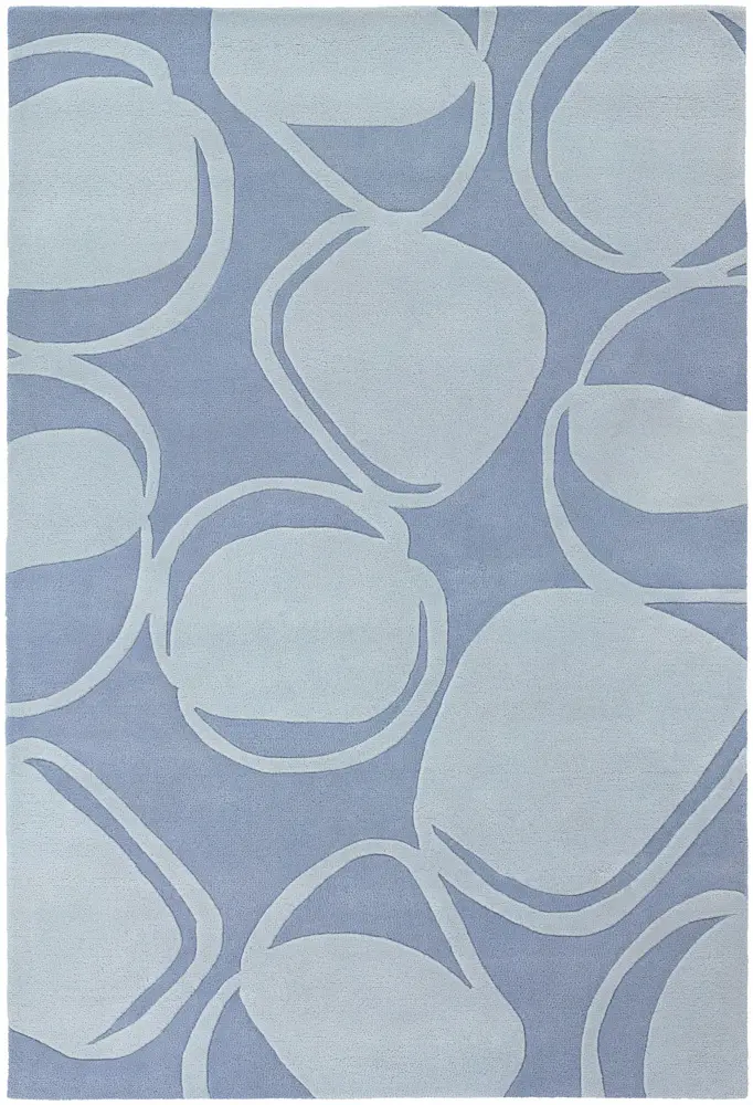 Chandra Inhabit INH-21605 Lt. Blue Abstract Rug