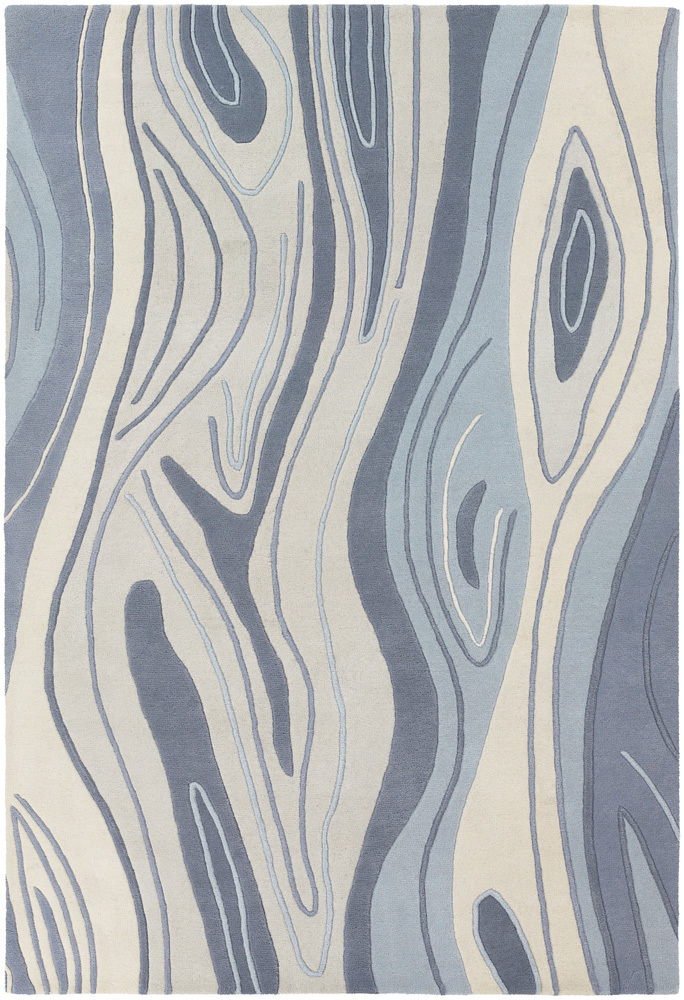 Chandra Inhabit INH-21615 Ivory Abstract Rug