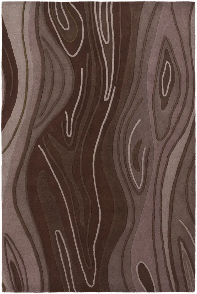 Chandra Inhabit INH-21616 Lt. Brown Abstract Rug