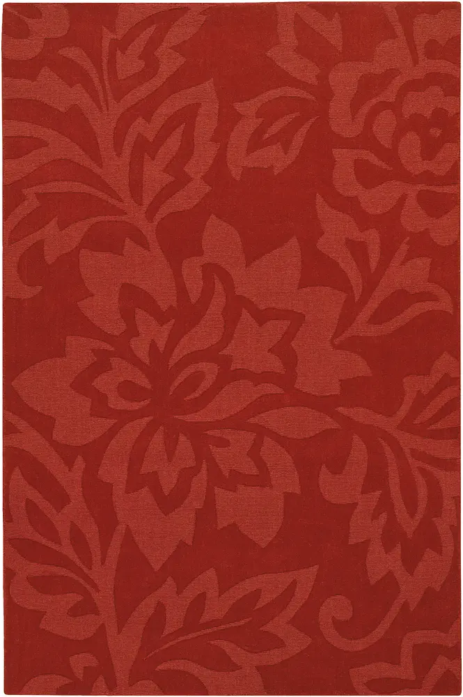 Chandra Jaipur JAI-18908 Red Floral Rug