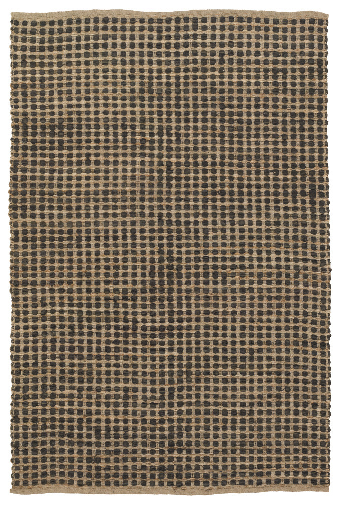Chandra Jazz JAZ-17003 Lt. Brown Patterned Cotton Rug