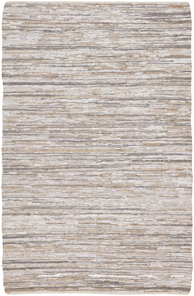 Chandra Jazz JAZ-17005 Lt. Gray Striped Cotton Rug