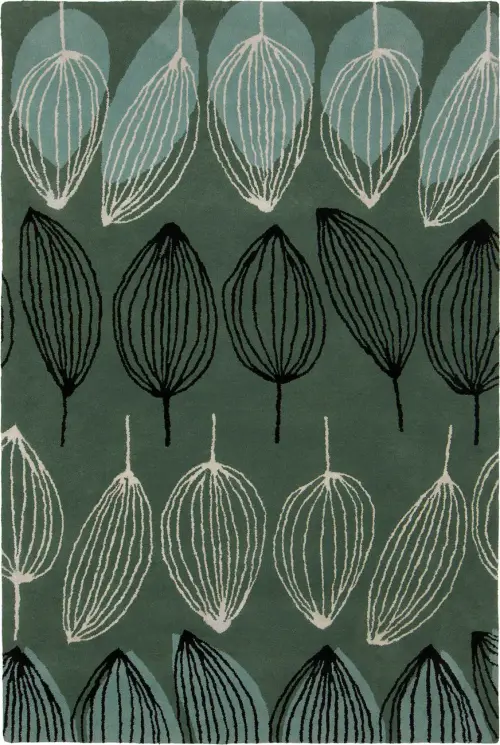 Chandra Jessica Swift JES-28903 Dk. Gray Floral Rug