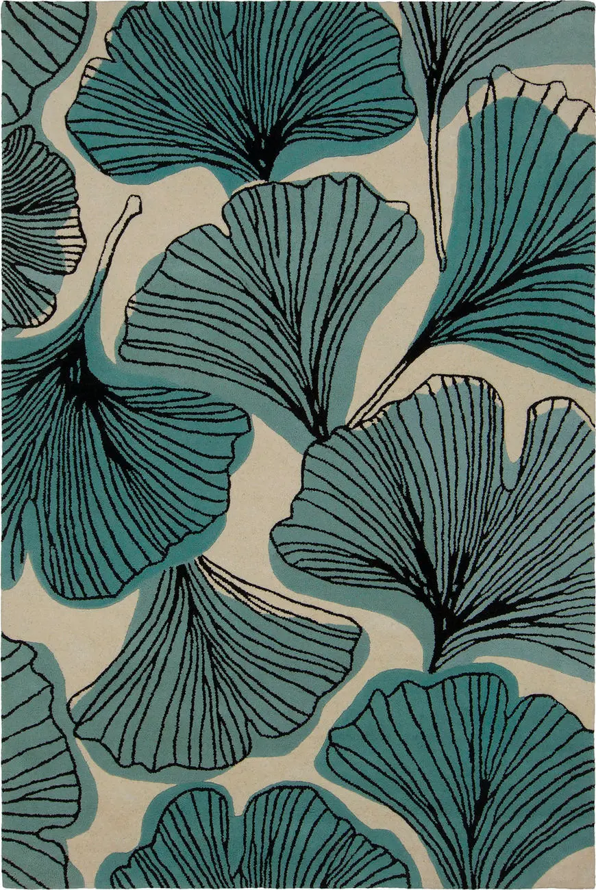 Chandra Jessica Swift JES-28905 Gray Floral Rug