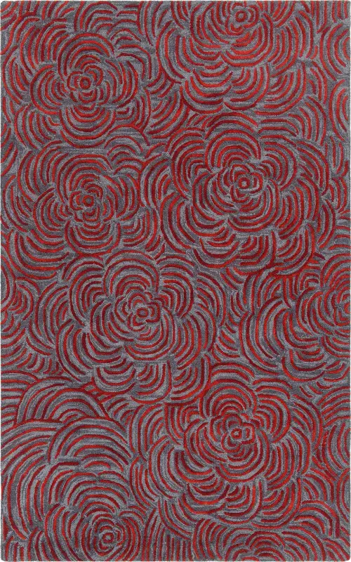 Modern Loom Leia LEI-42203 Red Wool Rug