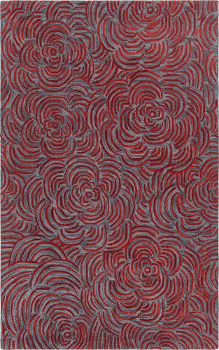 Modern Loom Leia LEI-42203 Red Wool Rug