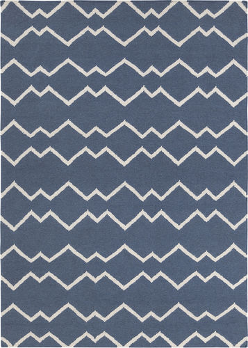 Modern Loom Lima LIM-25704 Blue Flatweave Wool Rug Product Image