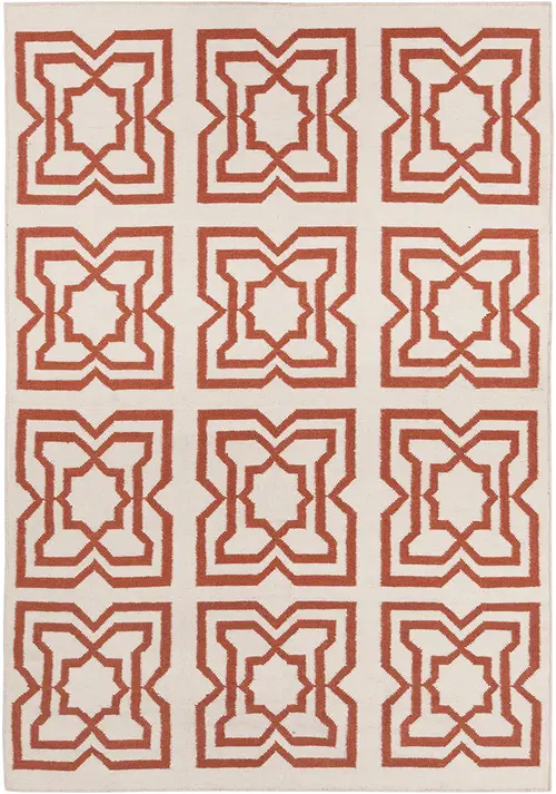 Modern Loom Lima LIM-25719 Ivory Flatweave Wool Rug