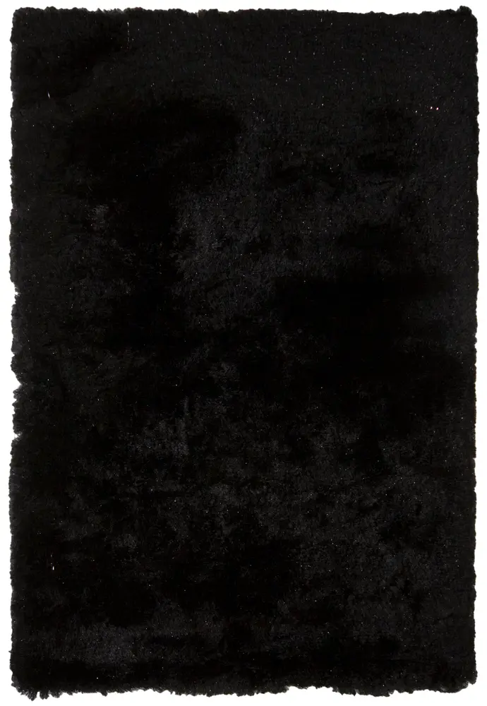 Modern Loom Mercury MER-6901 Black Solid Color Rug