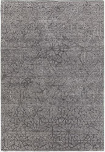 Modern Loom Nimah NIM-46501 Gray Abstract Silk Rug Product Image