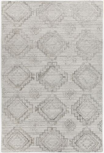 Modern Loom Nimah NIM-46502 Lt. Gray Patterned Silk Rug Product Image