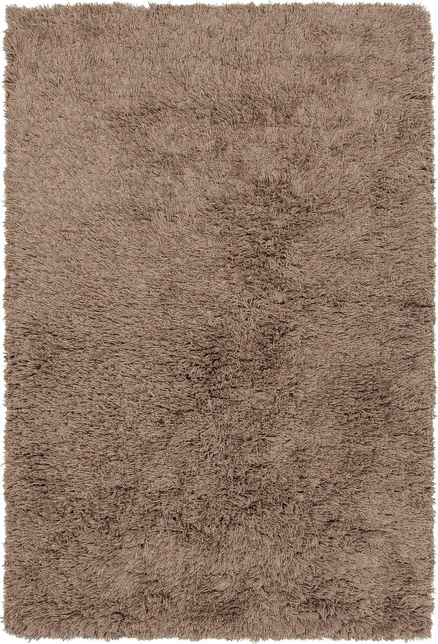 Modern Loom Noely NOE-43203 Lt. Brown Shag Solid Color Rug