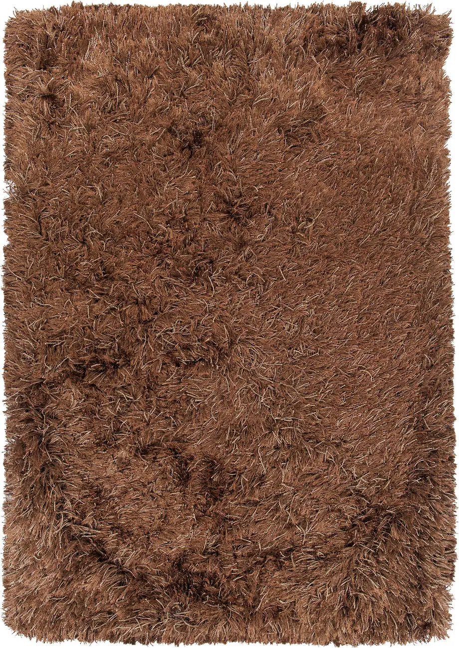 Modern Loom Onex ONE-35301 Lt. Brown Shag Solid Color Rug